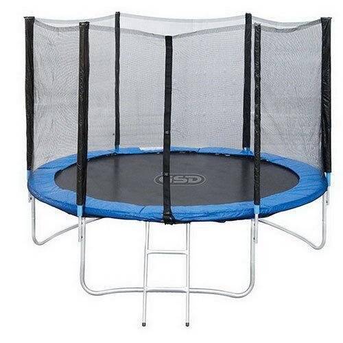 Батут с сеткой и лестницей 12-футовый с 8-ю стойками GB10202-12FT 365 см