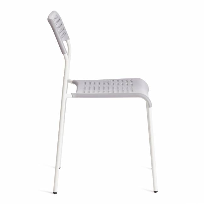 Стул ADDE (mod. C-049) / 1 шт. в упаковке металл/пластик, 39 х 49 х 78 см, Grey (серый) /White (белый) серый, белый металл/пластик