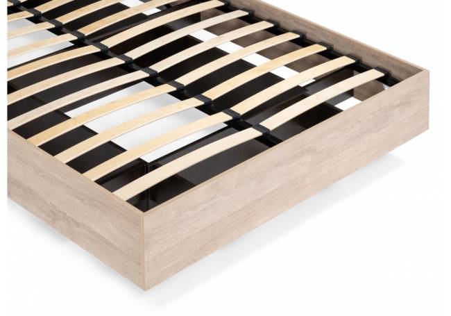 Кровать Магантия 140х200 сПМ парящая дуб баррик