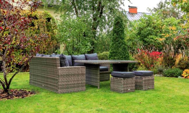 ZORRO серый комплект мебели из искусственного ротанга