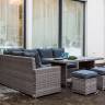 ZORRO серый комплект мебели из искусственного ротанга