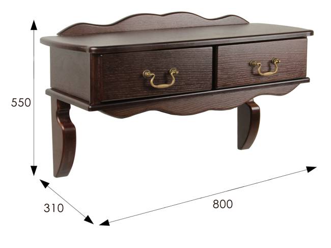 Консоль Берже 20 темно-коричневый Консоль Берже 20 темно-коричневый