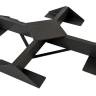 Зонт профессиональный двухкупольный 3.5х7 м Alu Double Dark антрацит, слоновая кость 3500х7000 мм