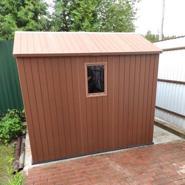 Сарай "Дарвин 6х8" (размеры 183 х 244 см), коричневый Сарай "Дарвин 6х8" (размеры 183 х 244 см), коричневый