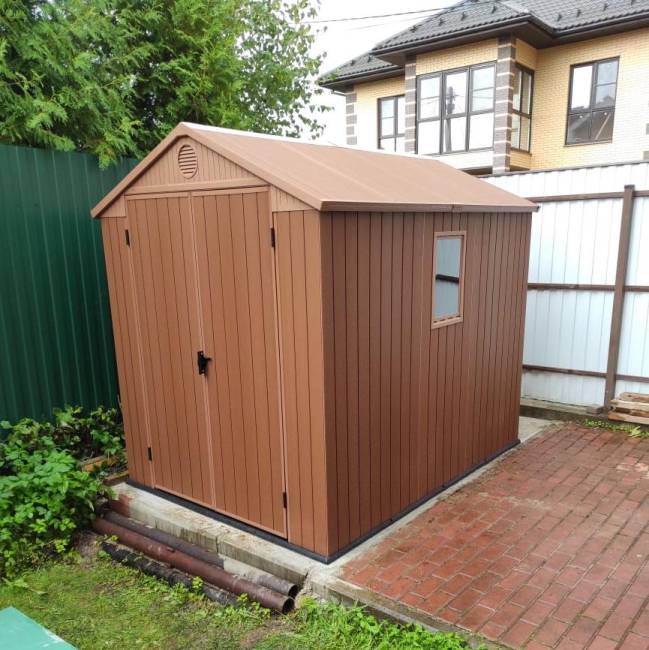 Сарай "Дарвин 6х8" (размеры 183 х 244 см), коричневый Сарай "Дарвин 6х8" (размеры 183 х 244 см), коричневый