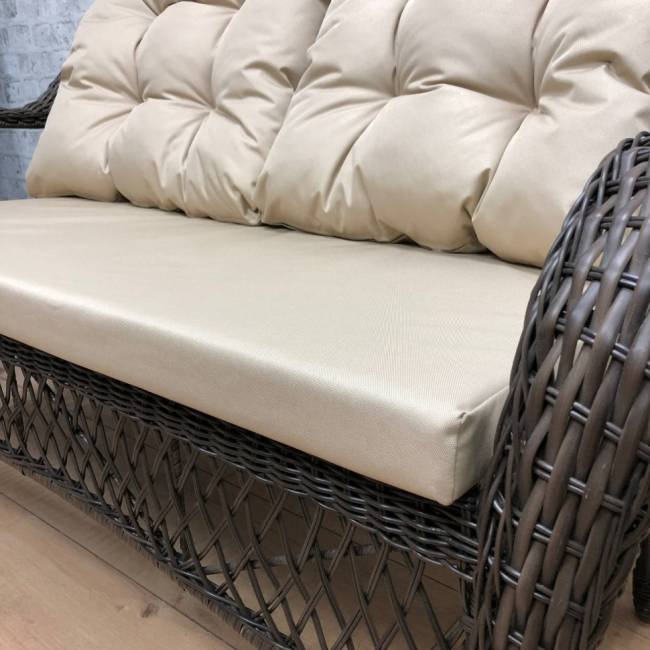 Обеденная группа GIZA XL (Гиза) коричневая из искусственного ротанга