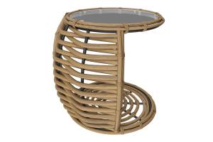 MOKKA MAJORCA боковой столик, цвет соломенный MOKKA MAJORCA боковой столик, цвет соломенный