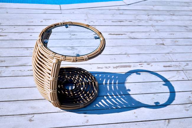 MOKKA MAJORCA боковой столик, цвет соломенный