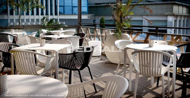 Кресло пластиковое Tatami серый 580х615х780 мм