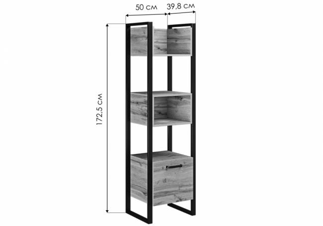 Iris металл дуб вотан / черный муар