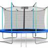 Батут "Atlas Sport 374 см (12 ft)", с внутренней сеткой и лестницей BLUE