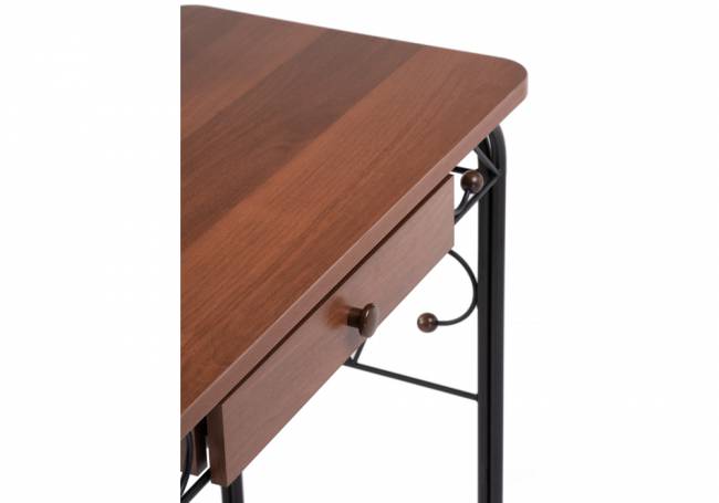 Туалетный столик Клео 3 черный / орех