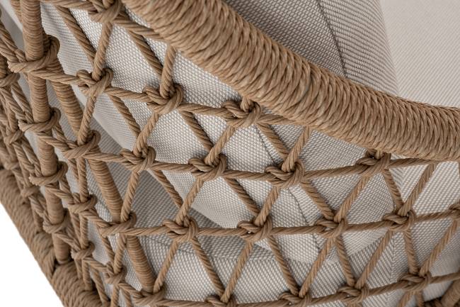 "Венеция" лаунж-зона из искусственного ротанга, цвет соломенный