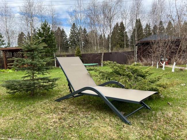 Шезлонг (лежак) Garden Way VICKY 770527, бежевый