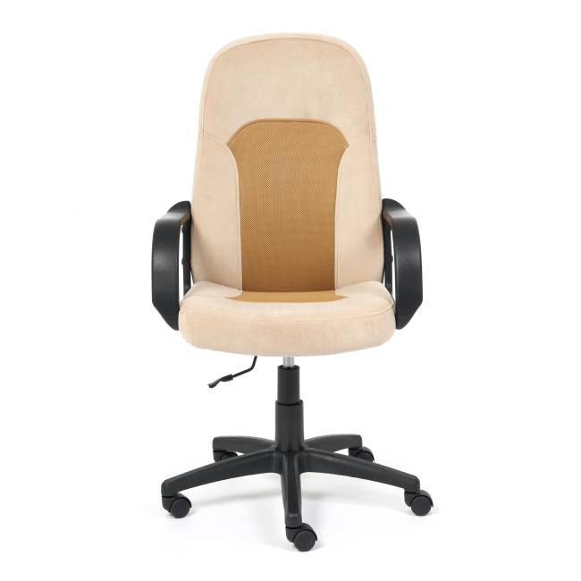 Кресло PARMA флок/ткань, бежевый/бронза, 7/TW-21