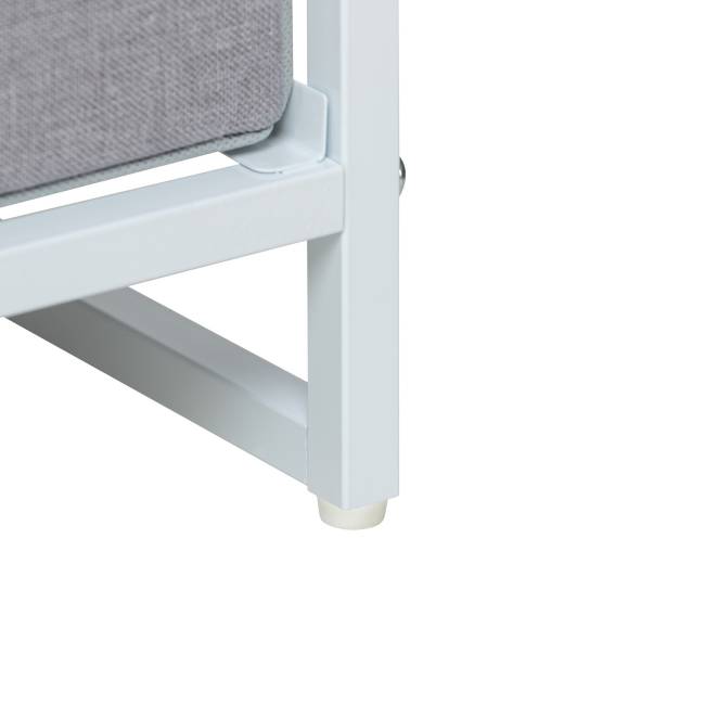 Комод Leset Ноа с полками 7 ящиков Белый Светло-серый