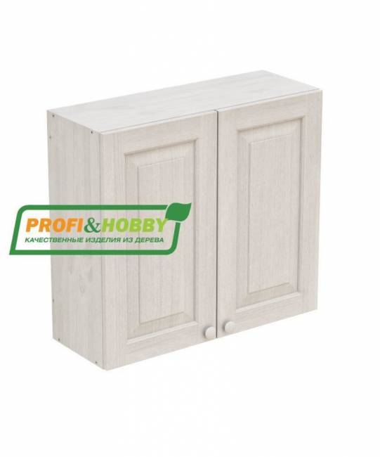 Шкаф навесной 800 х 300 х 720 филенка, сосна, бесцветный лак Шкаф навесной 800 х 300 х 720 филенка, сосна, бесцветный лак