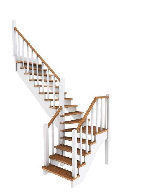 Деревянная лестница К-032м