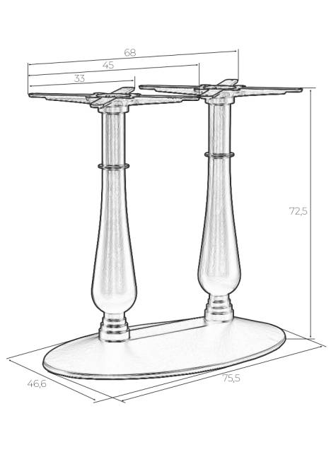 Подстолье обеденное DOBRIN FILIPPO
