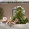 Кресло лаунж металлическое с подушкой Dress Code Glam Outdoor терракотовый, розовый 750х860х745 мм