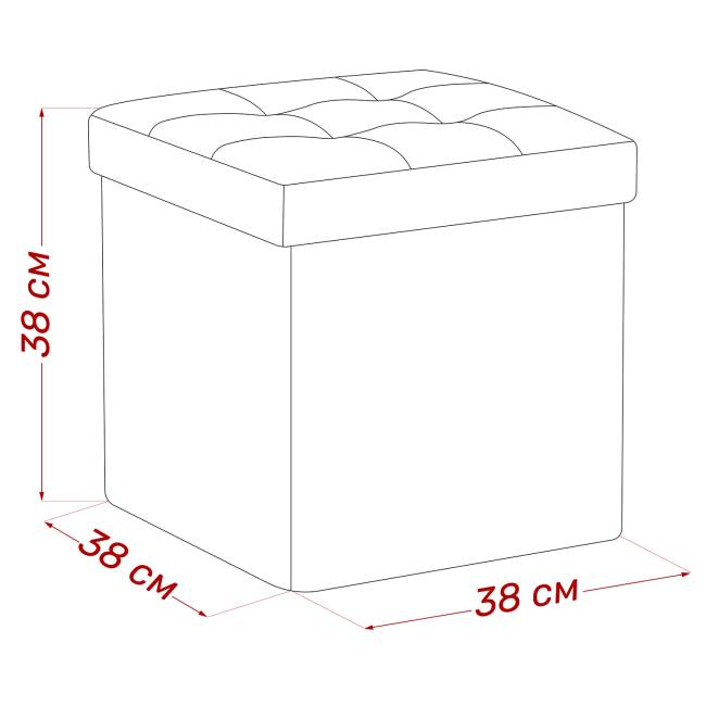 Пуф Leset Плуто складной с крышкой Velutto 08