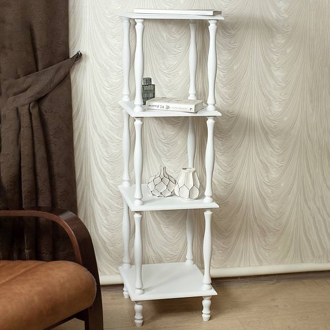 Этажерка П 8 белый