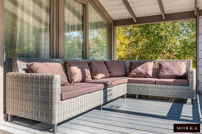 MOKKA БЕЛЛА / BELLA диван угловой, серый MOKKA БЕЛЛА / BELLA диван угловой, серый