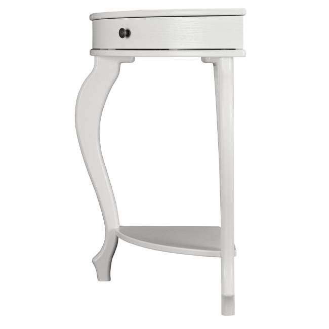 Консоль угловая Элегант молочный дуб Л