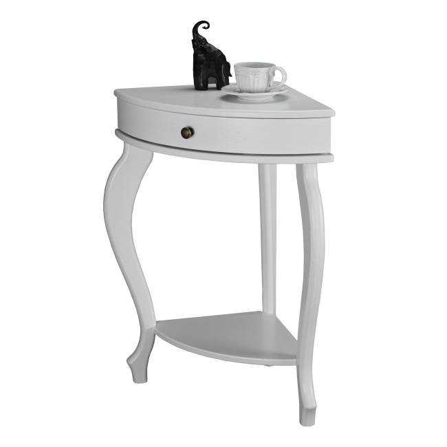 Консоль угловая Элегант молочный дуб Л