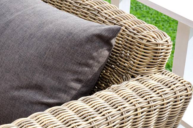 "Капучино" диван из искусственного ротанга трехместный, цвет соломенный "Капучино" диван из искусственного ротанга трехместный, цвет соломенный