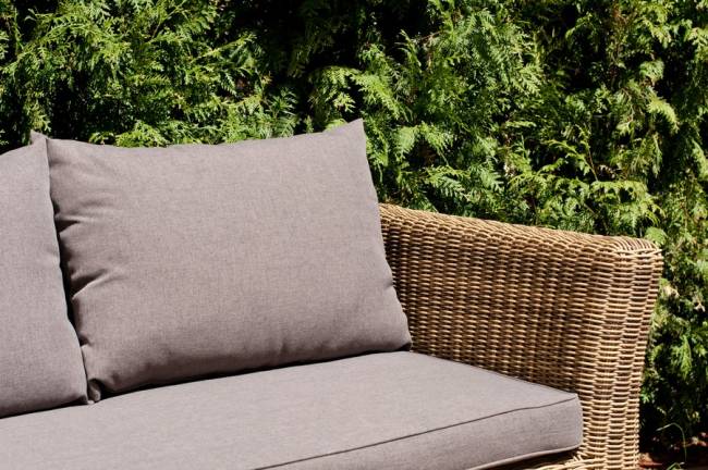 "Капучино" диван из искусственного ротанга трехместный, цвет соломенный "Капучино" диван из искусственного ротанга трехместный, цвет соломенный