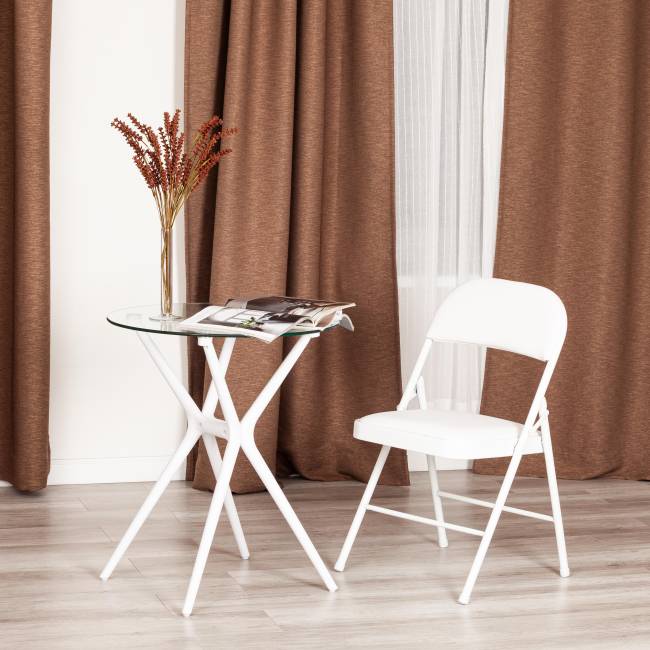 Стул складной FOLDER (mod. 3022G) / 1 шт. в упаковке каркас: металл, сиденье/спинка: экокожа, 46.5 х 47.5 х 79 см, white (белый) / white (белый) белый каркас: металл, сиденье/спинка: экокожа Стул складной FOLDER (mod. 3022G) / 1 шт. в упаковке каркас: металл, сиденье/спинка: экокожа, 46.5 х 47.5 х 79 см, white (белый) / white (белый) белый каркас: металл, сиденье/спинка: экокожа