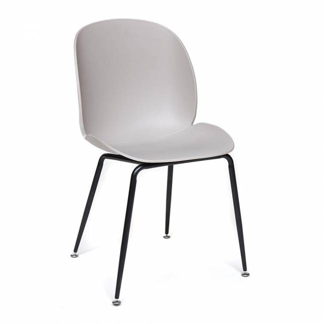 Стул Beetle Chair (mod.70) металл/пластик, 46*57,5*86см, серый (Комплект из 4 шт.) серый металл/пластик