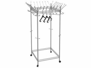 Вешалка напольная на колесах Пико 23 металлик