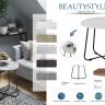 Стол журнальный BeautyStyle 14 серый шпат/черный