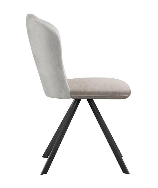 Стул DikLine 299 поворотный NS04 CREAM/C103 крем, ножки черные