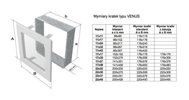 17x17 Venus никелированная