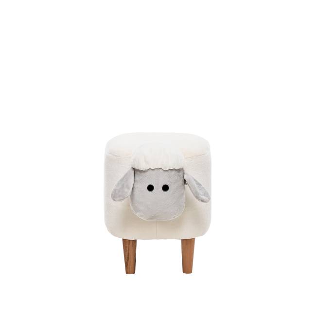 Пуф Leset Овечка Молочный, компаньон серый Бук