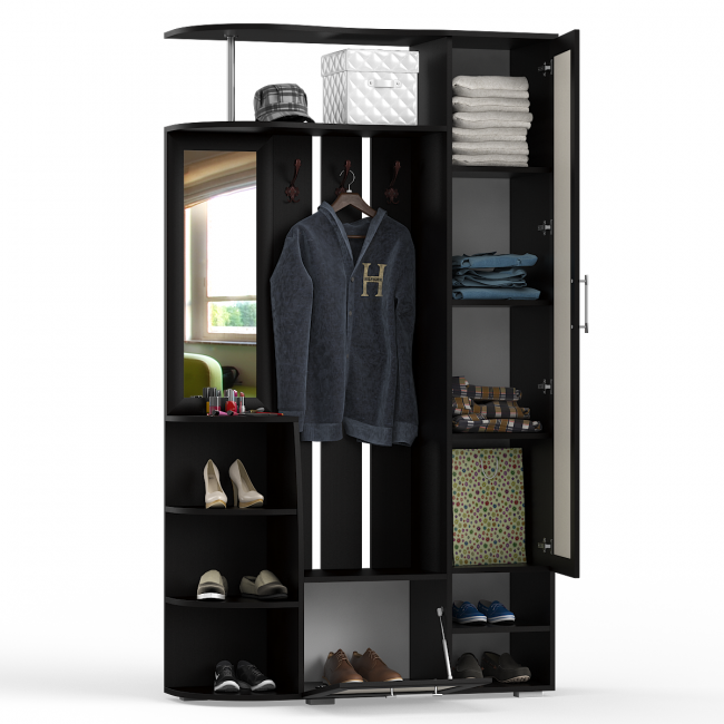 Прихожая Ксения-2, цвет венге/дуб лоредо