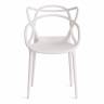 Стул Cat Chair (mod. 028) пластик, 53 x 59 x 82,5 см, белый (White C0057) (Комплект из 2 шт.) белый (White C0057) пластик