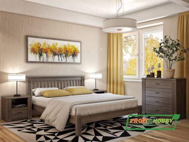 Кровать Rino 800 х 2000 ясень, натур
