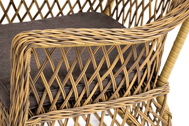 "Эспрессо - 80 L" обеденная группа плетеная, цвет соломенный "Эспрессо - 80 L" обеденная группа плетеная, цвет соломенный