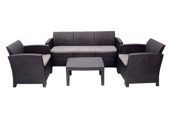 Комплект мебели АРИЗОНА Сет Макс / ARIZONA Set Max, антрацит (на 5 персон)