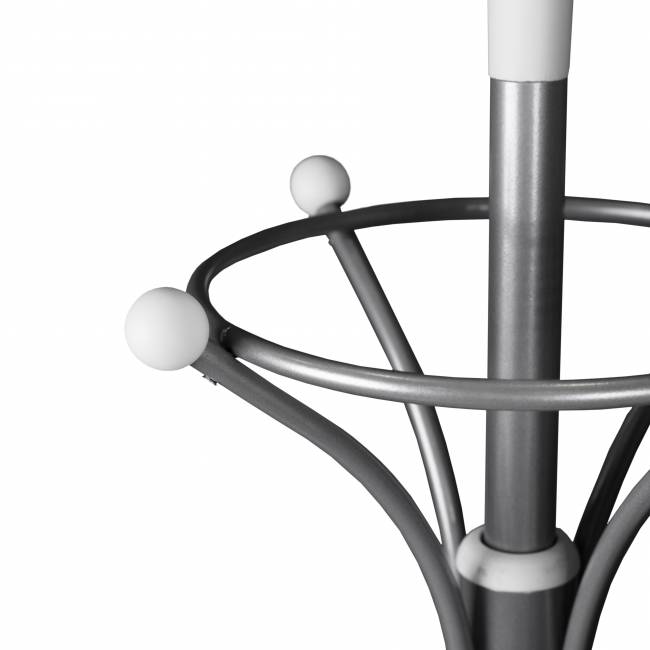 Вешалка напольная Д 2 металлик/ белый Вешалка напольная Д 2 металлик/ белый