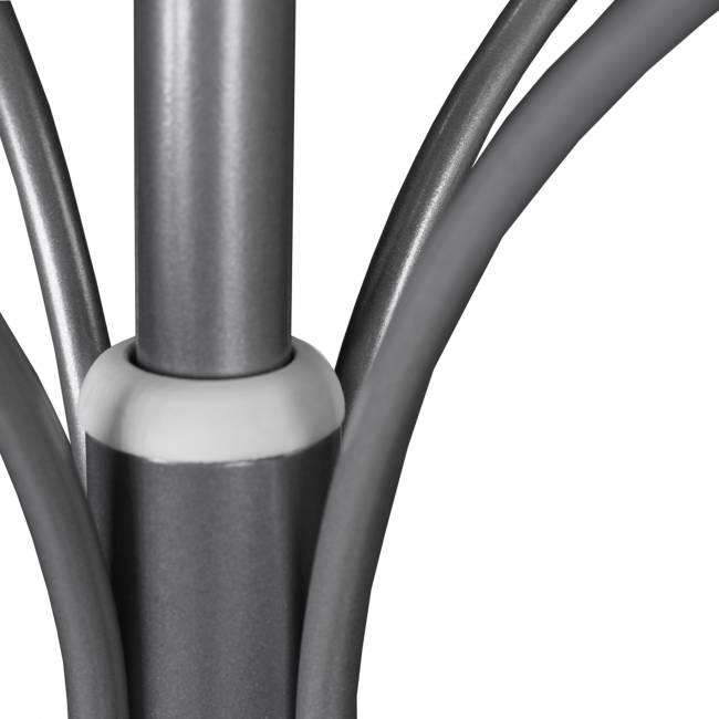 Вешалка напольная Д 2 металлик/ белый Вешалка напольная Д 2 металлик/ белый