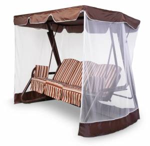Тент-крыша + москитная сетка Элит Люкс/Оазис 210х125х185, шоколад