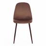 Стул BREEZE (mod. 4724) вельвет/металл, 44 х 53 х 87 см, Brown (коричневый) HLR11 / орех