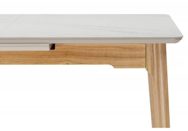 Halmar 140(180)x80 белый спеченный камень / светлое дерево