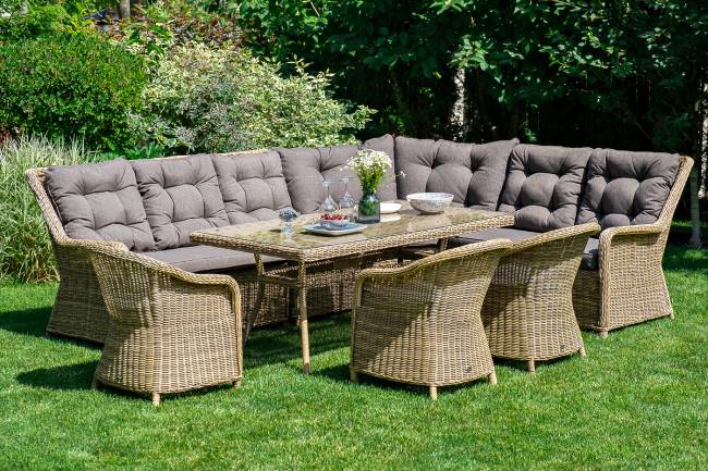 "Латте" плетеный стол из искусственного ротанга 160х90см, цвет соломенный "Латте" плетеный стол из искусственного ротанга 160х90см, цвет соломенный