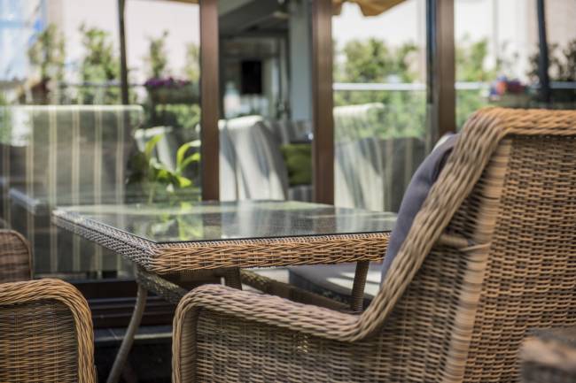 "Латте" плетеный стол из искусственного ротанга 160х90см, цвет соломенный "Латте" плетеный стол из искусственного ротанга 160х90см, цвет соломенный